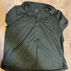 Black Button Down Shirt with Classic Collar